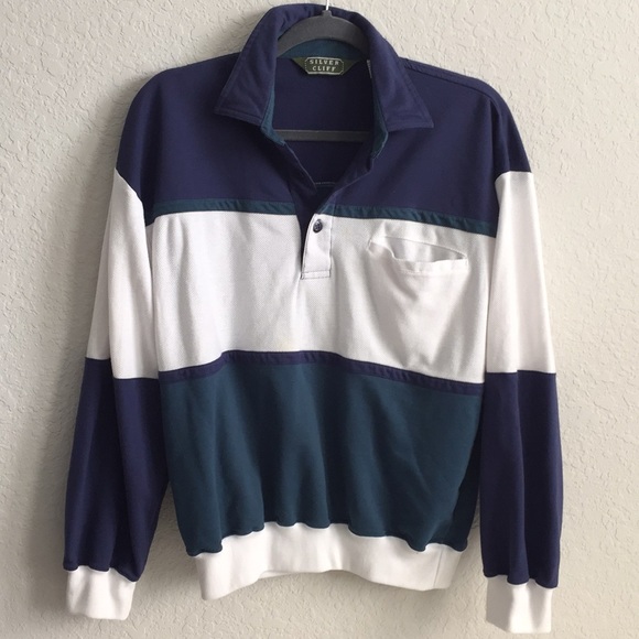 Vintage Tops - •90s Vintage• Colorblock Fisherman Shirt
